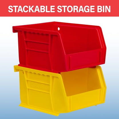 Akro-Mils 30210 AkroBins Plastic Storage Bins, 5"x4"x3", Stone, 24-Pack - color: Stone