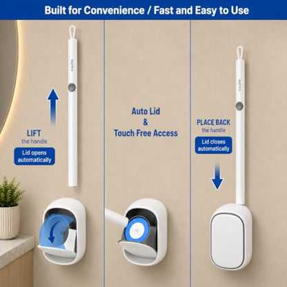 CiLoN Disposable Toilet Brush, Toilet Wand Cleaning System, Bowl Scrubber