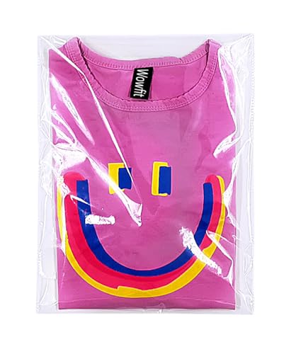 Wowfit 100 CT 9x12 Self Sealing Clear T Shirt Bags for Small Business - size: 9x12 Inch (Pack of 100)