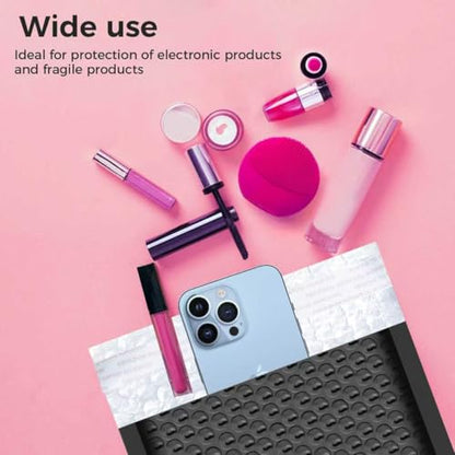 100PC Bubble Mailers 6x10 Inch, Black Self-Sealing Padded Shipping Envelopes, Waterproof Cushioned Mailers Bulk for Small Business, eCommerce, Packaging, Mailing & Shipping Supplies