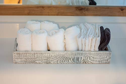 BARNWOODUSA Small Wooden Planter Box, 21x7.5x3, White Wash - color: White Wash, size: 1Pack - 21"L x 7.5"W x 3"H