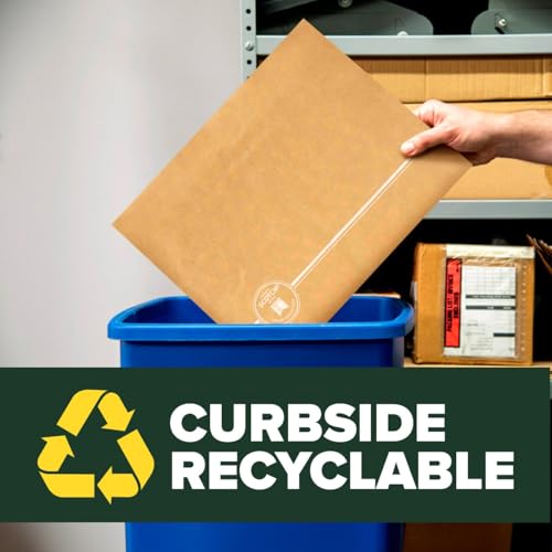 Scotch Curbside Recyclable Padded Mailers, 1 Pack, 10.5 x 14.75 in, Similar impact protection to traditional bubble mailers (CR-5-1) - size: 10.5 in x 14.75 in