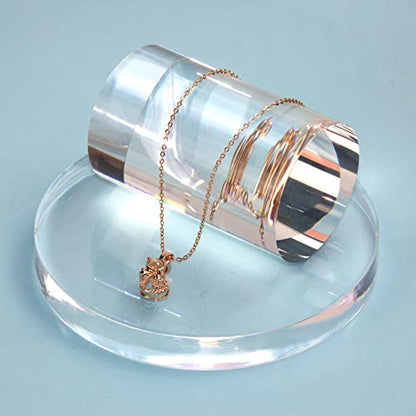 Polished Acrylic Cylinder Round Photo Props, Transparent Cylinder - color: Transparent Cylinder