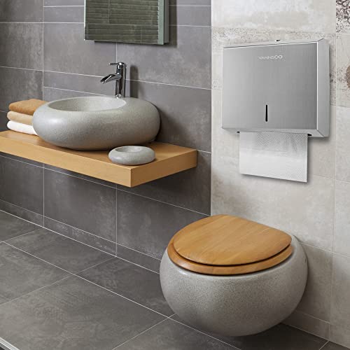 Commercial Paper Towel Dispenser Wall Mount, Brushed - color: Brushed