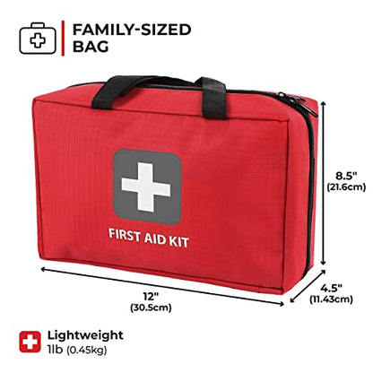 Thrive First Aid Kit Multipack, 291 Pieces, Hospital Grade - style: 2 Pack - 291 Piece - Red