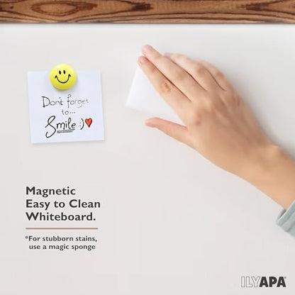 Ilyapa 2-in-1 A-Frame Sign Holder & Whiteboard, 28x41 Inch - Barnwood - color: Barnwood, size: 41x28 Whiteboard