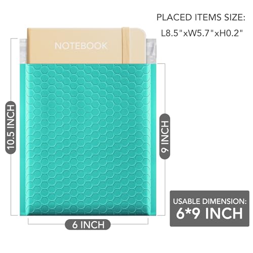 GSSUSA Teal Bubble Mailers 6x9 Small Padded Envelopes 3000 Pack Self-Seal - color: Teal, size: 6x10 3000pc