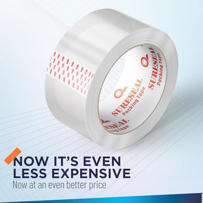 Heavy Duty Packing Tape 12 Rolls, Total 720Y, Clear 2.7 mil, 1.88 inch x 60 Yards, Ultra Strong, Refill for Packaging Shipping Moving Sealing