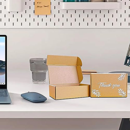 Shipping Boxes Inner Measurement 6x4x3 inches Brown Small Mailing Boxes 40 Pack Cardboard Corrugated Box Mailers
