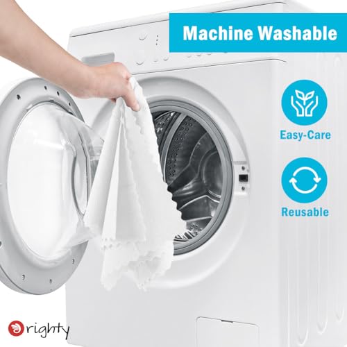Orighty Microfiber Cleaning Cloth Bulk, 100 Pack, 11.5x11.5 inch, White - color: White, size: 100 Pack