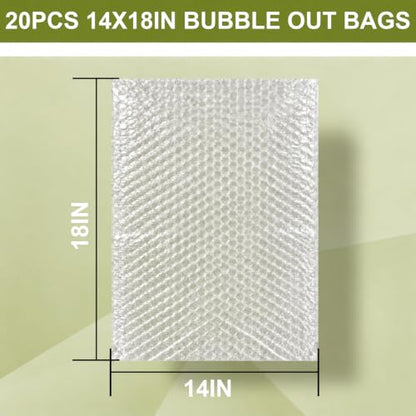 20PCS 14x18"Bubble Pouches,Shockproof Cushioning Protection - size: 20PCS-14x18Inches