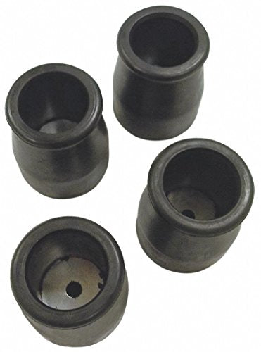 Cotterman GripTips™ rolling warehouse ladder rubber feet, crutch tip kit 1" tube set of 4, replacement feet or crutch tips for rolling ladders and stands.