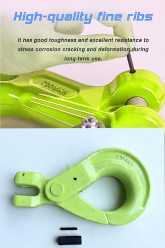 8.0t Clevis Self Locking Hook WLL 17636.9 LBS Heavy Duty Forged Lifting Shackles for Rigging, Towing, Construction, and Marine Use【8.0T】 - size: 17636.9 LBS