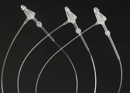 SIDAZON 3 Inch 500 Pcs Plastic Fasteners Hang Tags Clear Snap Lock Pins Security Loop Price Tag Pins Safety Ring Ties for Retail Store Clothing Accessory (3“ 500pcs, Clear) - color: Clear, size: 3“ 500pcs