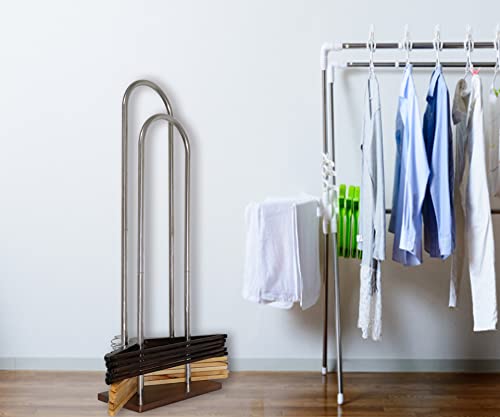 Hanger Stacker, Clothes Standard Hanger Organizer Stand, 32.7" H - color: Stainless Steel, size: Large(32.7"H)