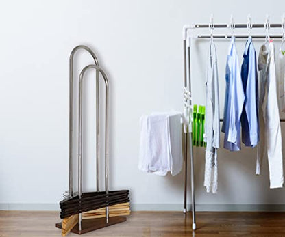 Hanger Stacker, Clothes Standard Hanger Organizer Stand, 32.7" H - color: Stainless Steel, size: Large(32.7"H)