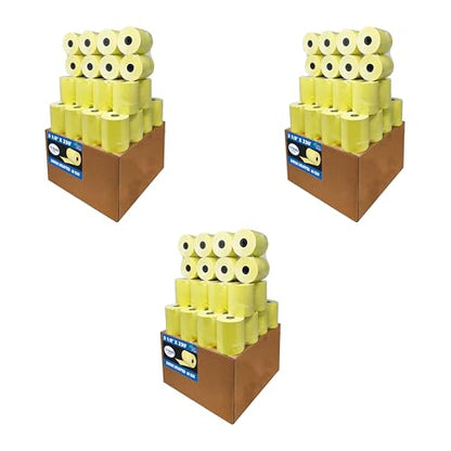 (96 Rolls) 3 1/8 x 230 Yellow Thermal Paper Receipt Rolls (55 GSM Paper Thickness) fits all Clover POS Cash Register Printers from BuyRegisterRolls - size: Pack of 96, style: Yellow Thermal