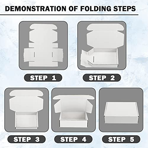 10x7x3 inch White Shipping Boxes for Small Business- Set of 25 - color: White, size: 10x7x3
