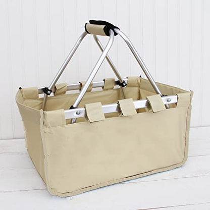 ThreadArt Collapsible Market Basket, Natural - color: Natural
