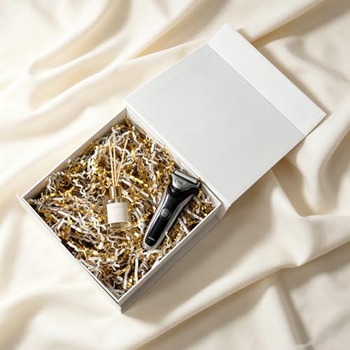 White Gift Boxes with Lids Pack of 1, 6x6x3 Inch Small Gift Box with Ribbon - color: White-1P