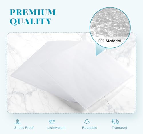 515Pcs Dish Packing Supplies for Moving, 275 Cushion Foam Pouches & Sheets 4 Sizes (7.8"x7.8", 12"x7.8", 12"x12", 16"x12") with 240 Fragile Stickers Plate Packing Sleeves for Moving, Shipping, Storage - style: 515 PCS Mixed Sizes