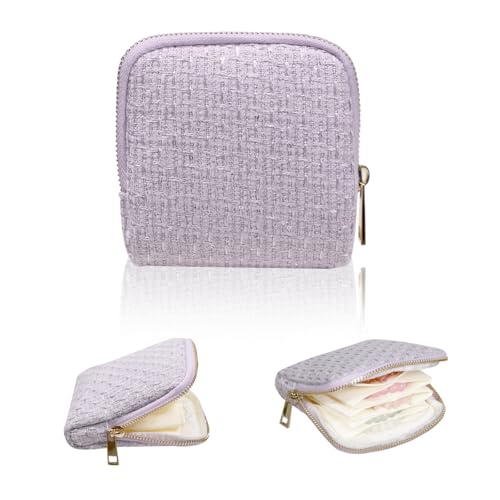Stratalife Small Travel Jewelry Case, Qulited Storgae Pouch - color: Quilted Violet Purple