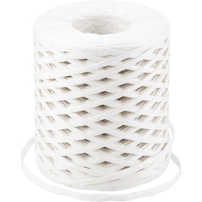woric White Raffia Ribbon 262 Yards (787 Feet) Paper Craft Ribbon - color: White