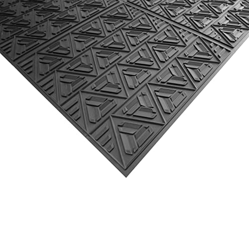 ClimaTex Indoor/Outdoor Scraper Door Mat, 3' x 4', Shoe and Boot Scraper Mat, Cleans Mud, Dirt, Snow, Sand, and Grime - size: 3' x 4'