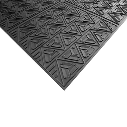 ClimaTex Indoor/Outdoor Scraper Door Mat, 3' x 4', Shoe and Boot Scraper Mat, Cleans Mud, Dirt, Snow, Sand, and Grime - size: 3' x 4'