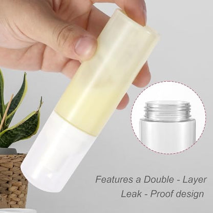 3pcs 2oz Small Size Mousse Plastic Travel Foam Pump Bottle Dispenser - color: Clear