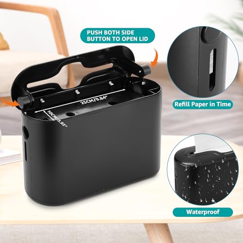 Multifold Paper Towel Dispenser Countertop, Black - color: Black