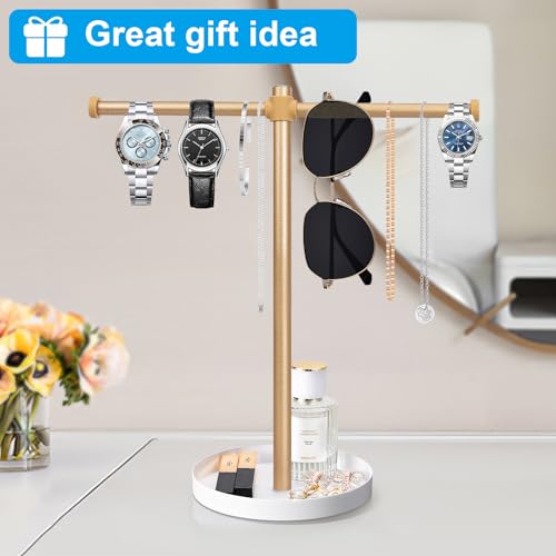 bodkar Necklace Stand Aesthetic Necklace Holder - color: Gold