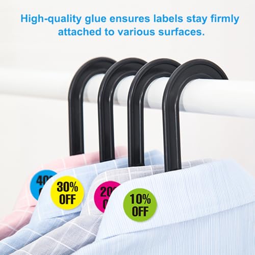 6Rolls/3000 PCS Discount Stickers, Percent Discount from 10% to 60%