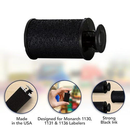 Perco Ink Roll for Monarch 1130, 1131 and 1136 Price and Date Guns - Pack of 10 Replacement Inkers for Monarch 1130, 1131 and 1136 Labelers - Easy to Load, Premium, Clear & Bold Prints - Made in USA - size: 10 Pack