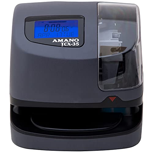AMANO TCX-35 Time Clock for Employees, Electronic Punch Clock for Small Business, Made in USA (Individual Unit) - style: Individual Unit