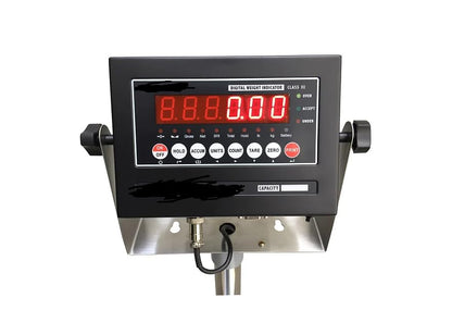 NTEP Certified 100 LB Bench Weighing Scales - Durable Coated Steel Platform 12'' x 16'' with 0.02 LB Sensitivity - Heavy Duty Industrial & Commercial Use