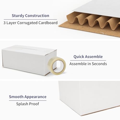 40 Pack Small Shipping Boxes 8X4X3 Inches - size: 8x4x3