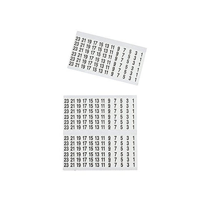 Klein Tools 56250 Wire Marker Book for Cable Management, Electric Panel Organization Wire Label Stickers, Numbered 1-48 - size: 1 Count (Pack of 1), style: Standard