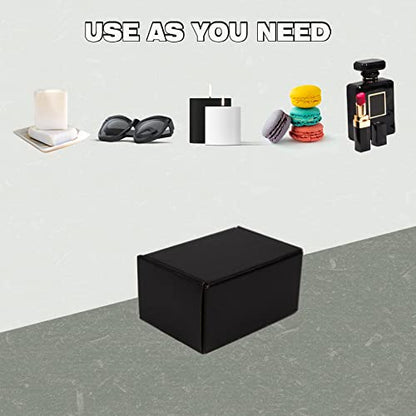 6x4x3 Inches Shipping Boxes Pack of 25, Packaging Corrugated Cardboard Mailer Boxes for Small Bussiness, Black - size: 6 x 4 x 3 inch