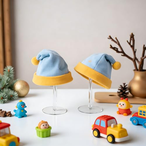 JUESHA Small-Sized Clear Acrylic Hat Display Stand for Kids - size: Small