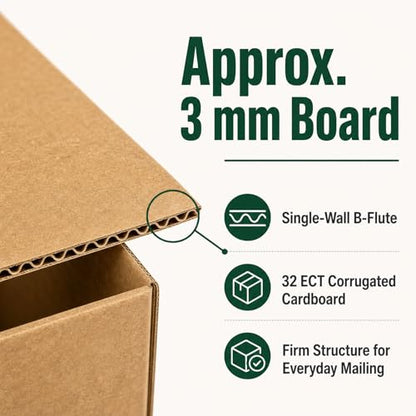 9x9x9 Brown Kraft Shipping Boxes for Small Business, 20 Pack - size: 9x9x9 Inch