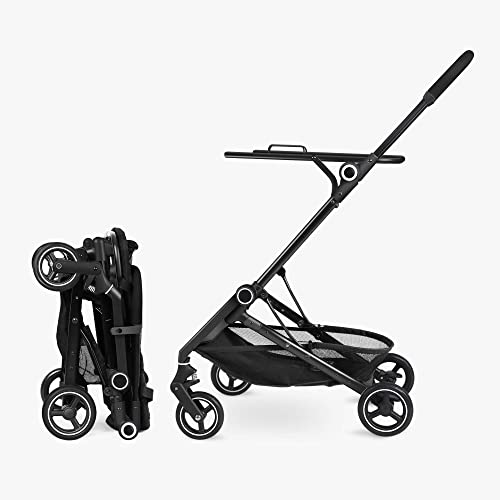 SEEKER Lightweight Foldable Grocery Cart on Wheels with Removable Heavy Duty Shopping Bag | Roll to The Grocery or Laundry, Gray (SKR-1000)