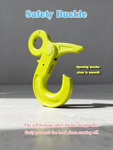 3.15t Eye Self Locking Hook WLL 6944 LBS 2 Packs Heavy Duty Forged Lifting Shackles for Rigging, Towing, Construction, and Marine Use【3.15T*2pcs】 - size: 6944 LBS*2