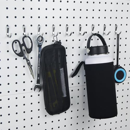 Pegboard J Hooks Silver 80pcs Peg Board Metal Tool Hangers for Garage Craft - style: 80pcs Silver J Hooks