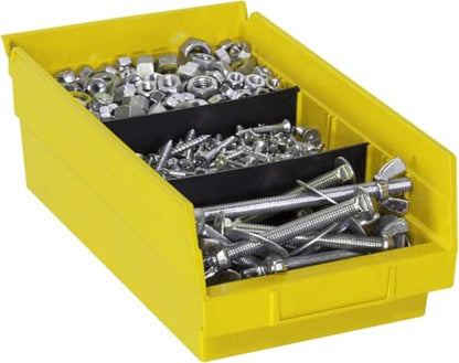 Akro-Mils 40130 Plastic Width Dividers for 4" Tall Shelf Bins, 24-Pk, Black - style: Fits 30130, 30138, and 30164