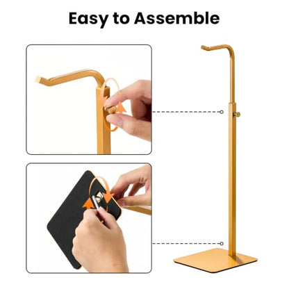 Gold Tabletop Display Racks for Purses and Banners, 2-Pack - color: Gold, size: 2 Pack