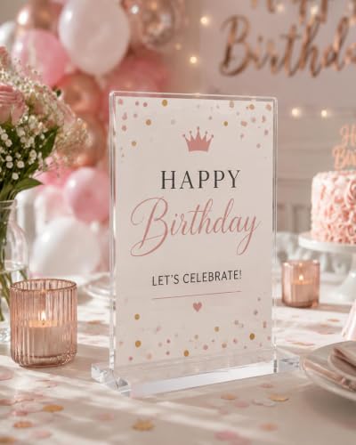 Acrylic Sign Holder 6 Pcs Double Sided Acrylic Stands 6 x 8 in Vertical Clear Display Sign Stand Store Sign Holder Office Flyer Holder Restaurant Plastic Paper Holder Wedding Table Decor Photo Stands