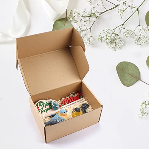 PHAREGE 25 Pack 9x6x4 inch Cardboard Shipping Boxes, Brown Gift Boxes - color: Brown, size: 9x6x4 inch 25 Pack