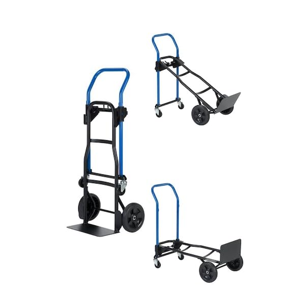 Harper 3 in 1 Quick Change Steel Convertible Hand Truck, 400 lb. Capacity (JDC2223)