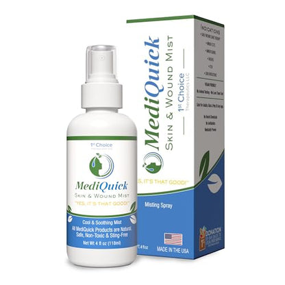 MediQuick Hypochlorous Acid Spray Mist, Antiseptic Spray No-Sting, 4 oz - size: Skin & Wound Mist (4 Ounce)